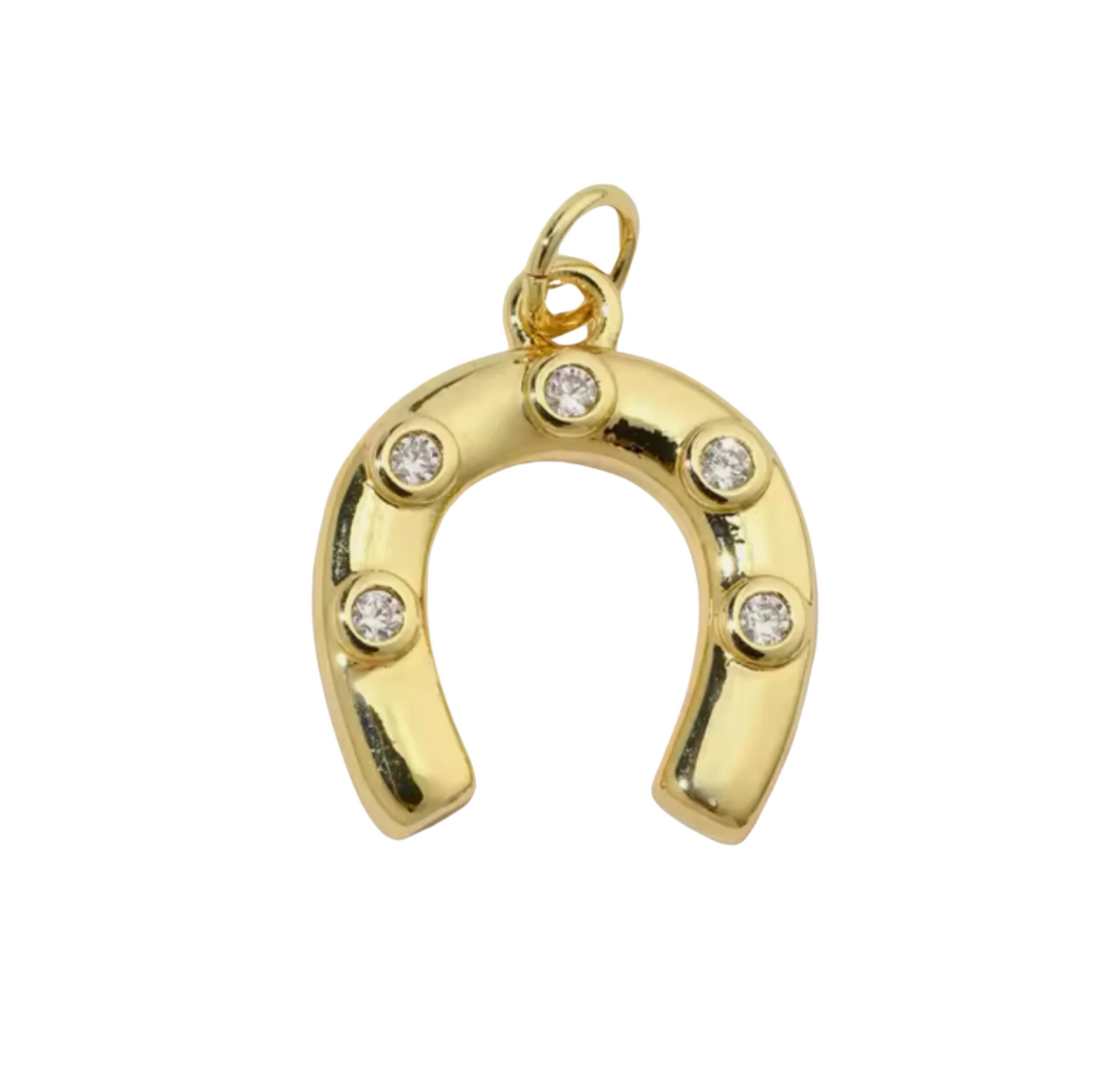 Horseshoe Gem Charm
