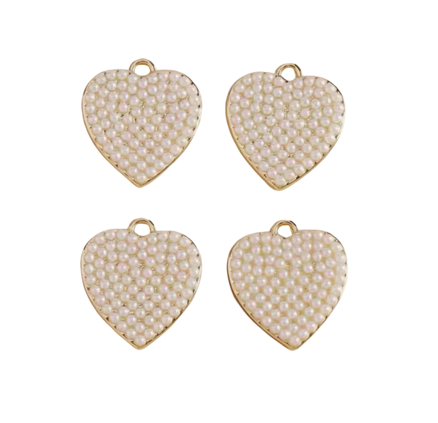 Pearl Heart Charm