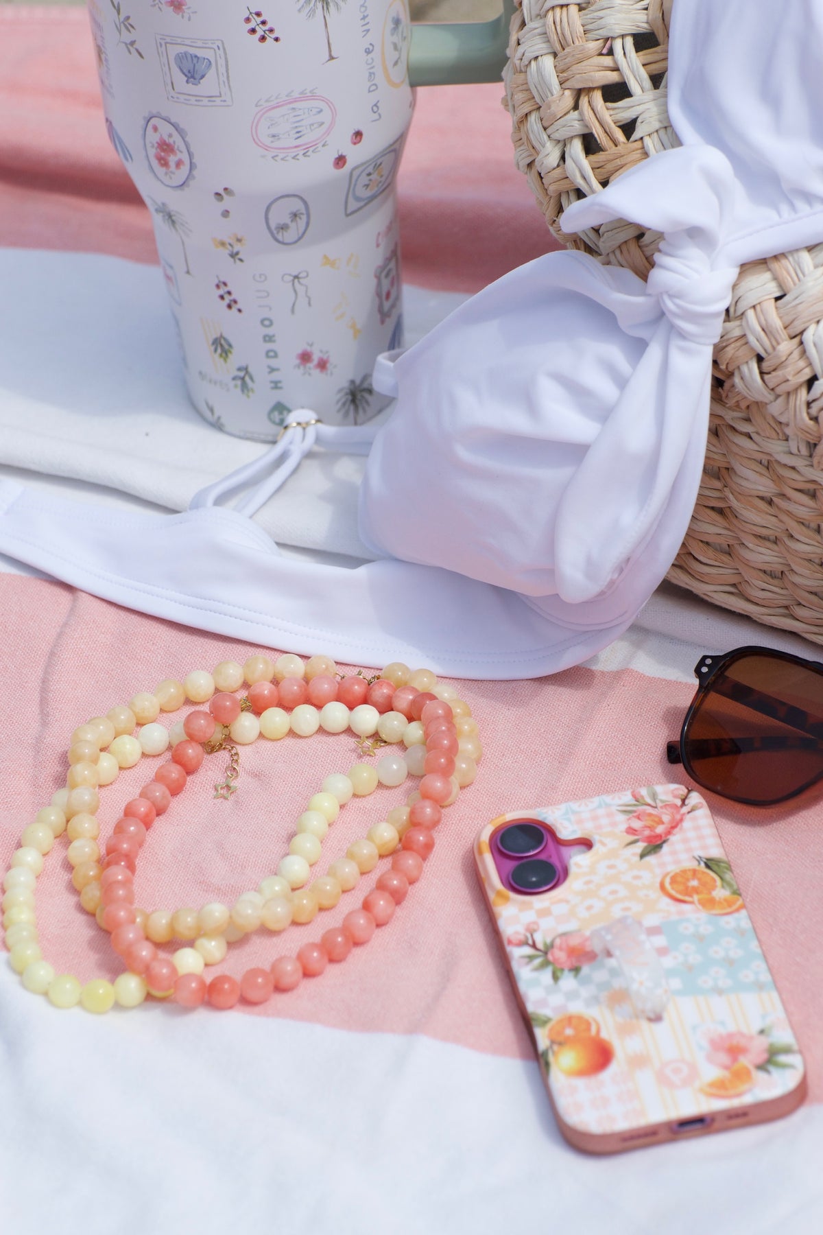Butter Yellow Beaded Necklace
