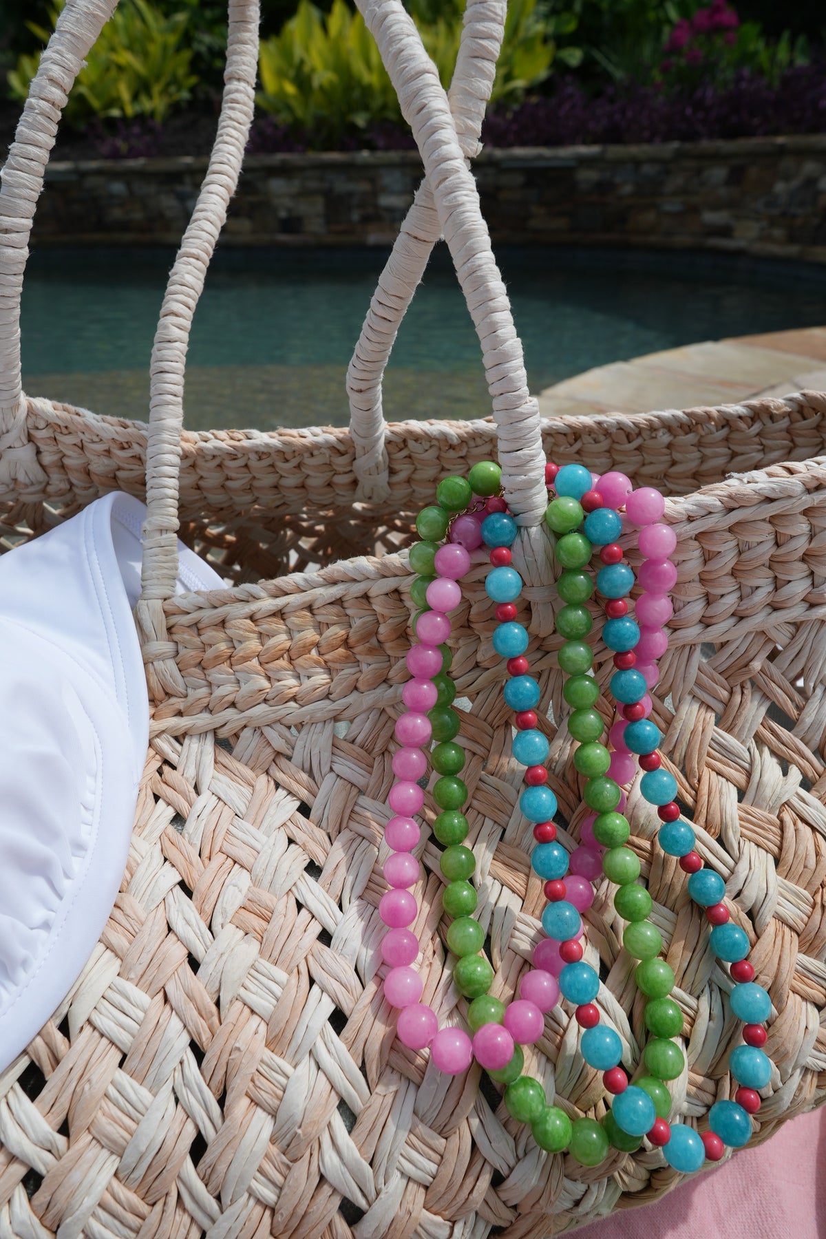 Orchid Beaded Necklace