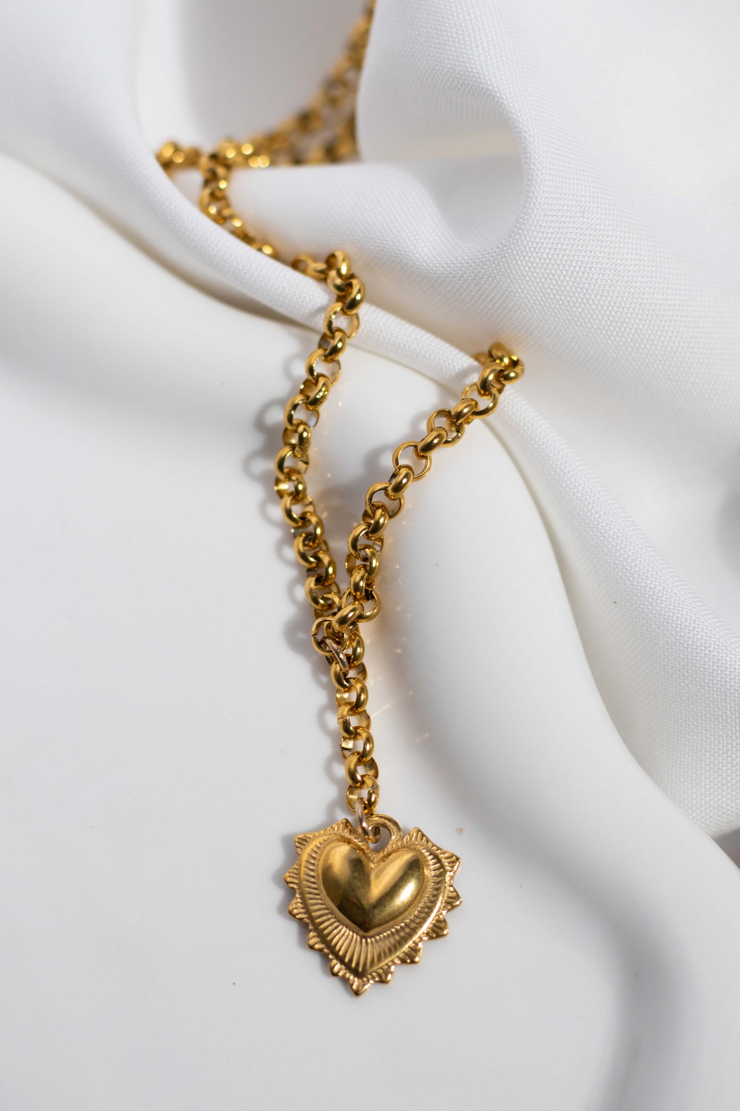Vintage Gold Heart Necklace