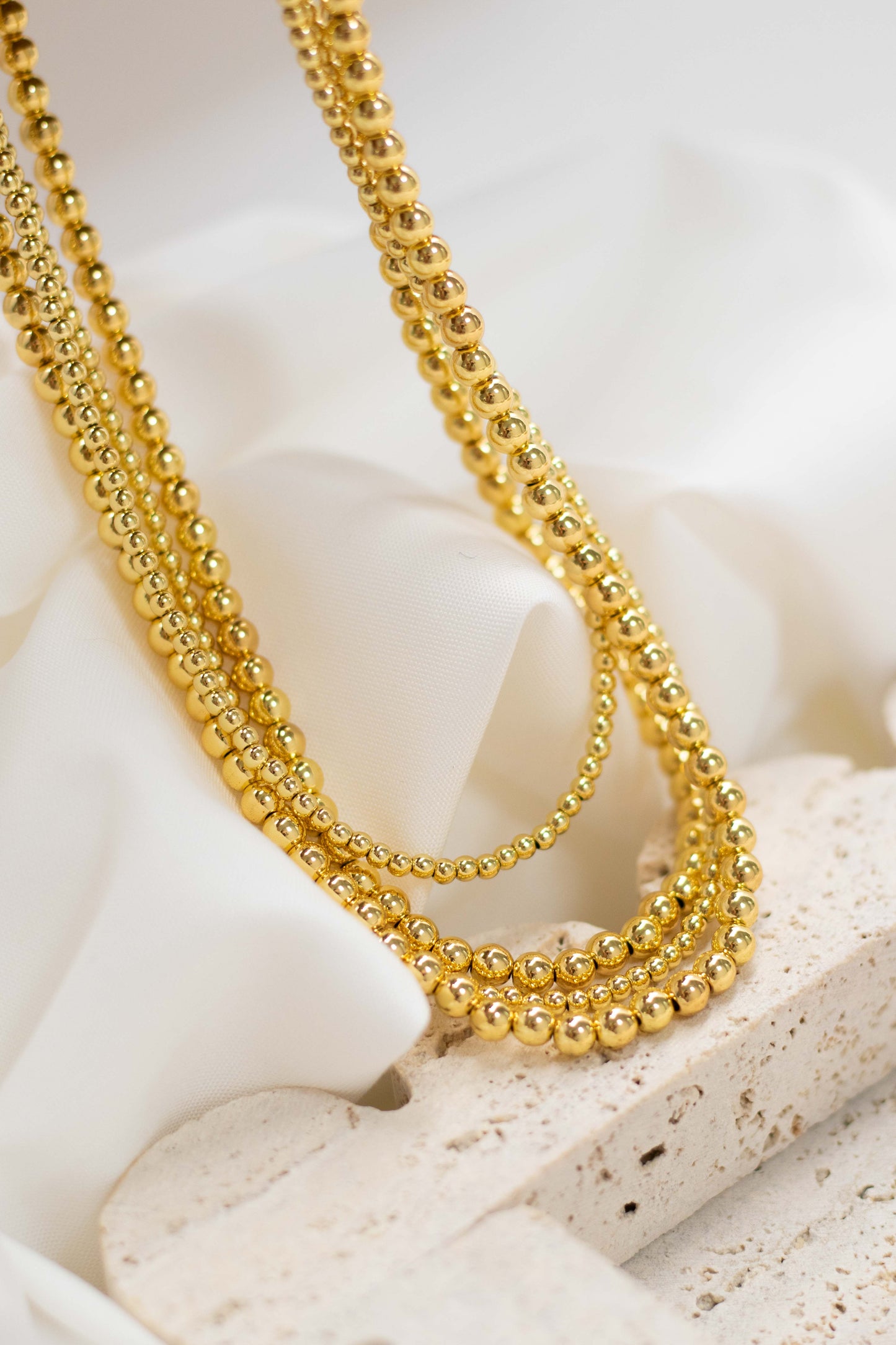 Gold Beaded Necklace