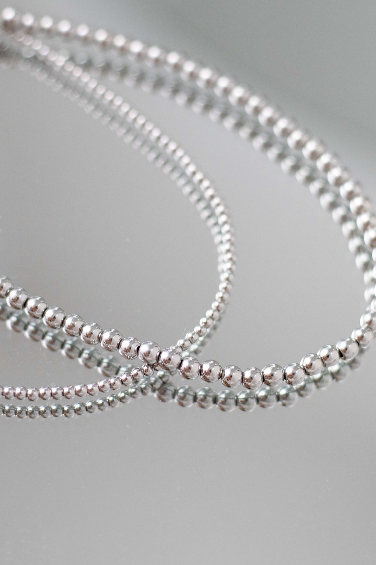 Silver Beaded Necklace