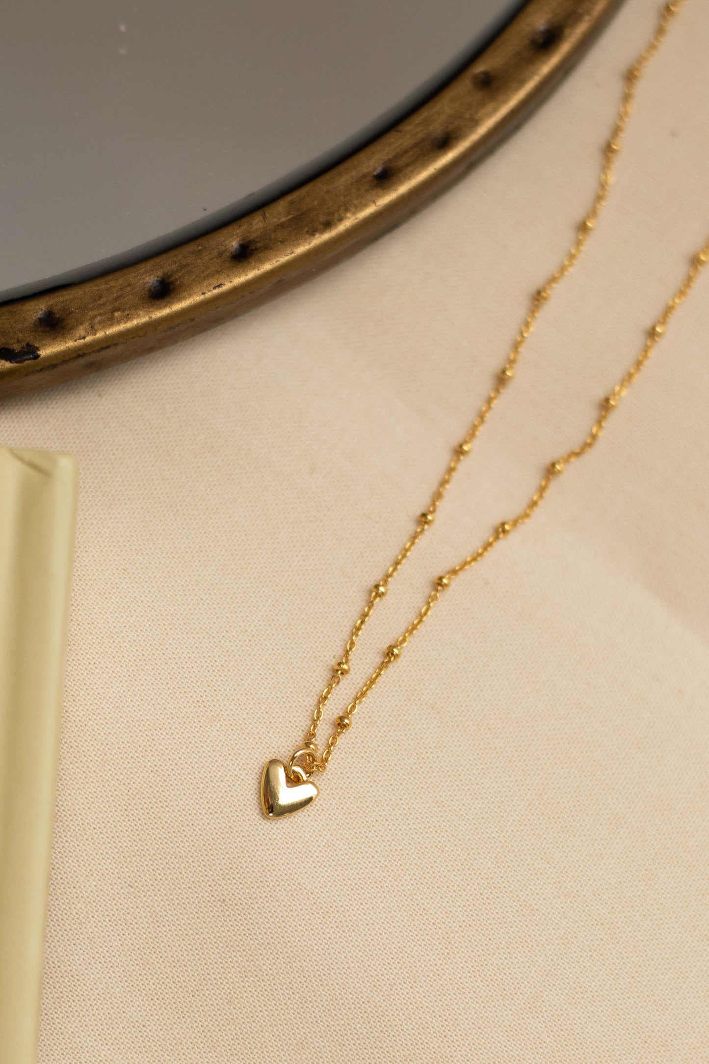 Gold Dainty Heart Necklace