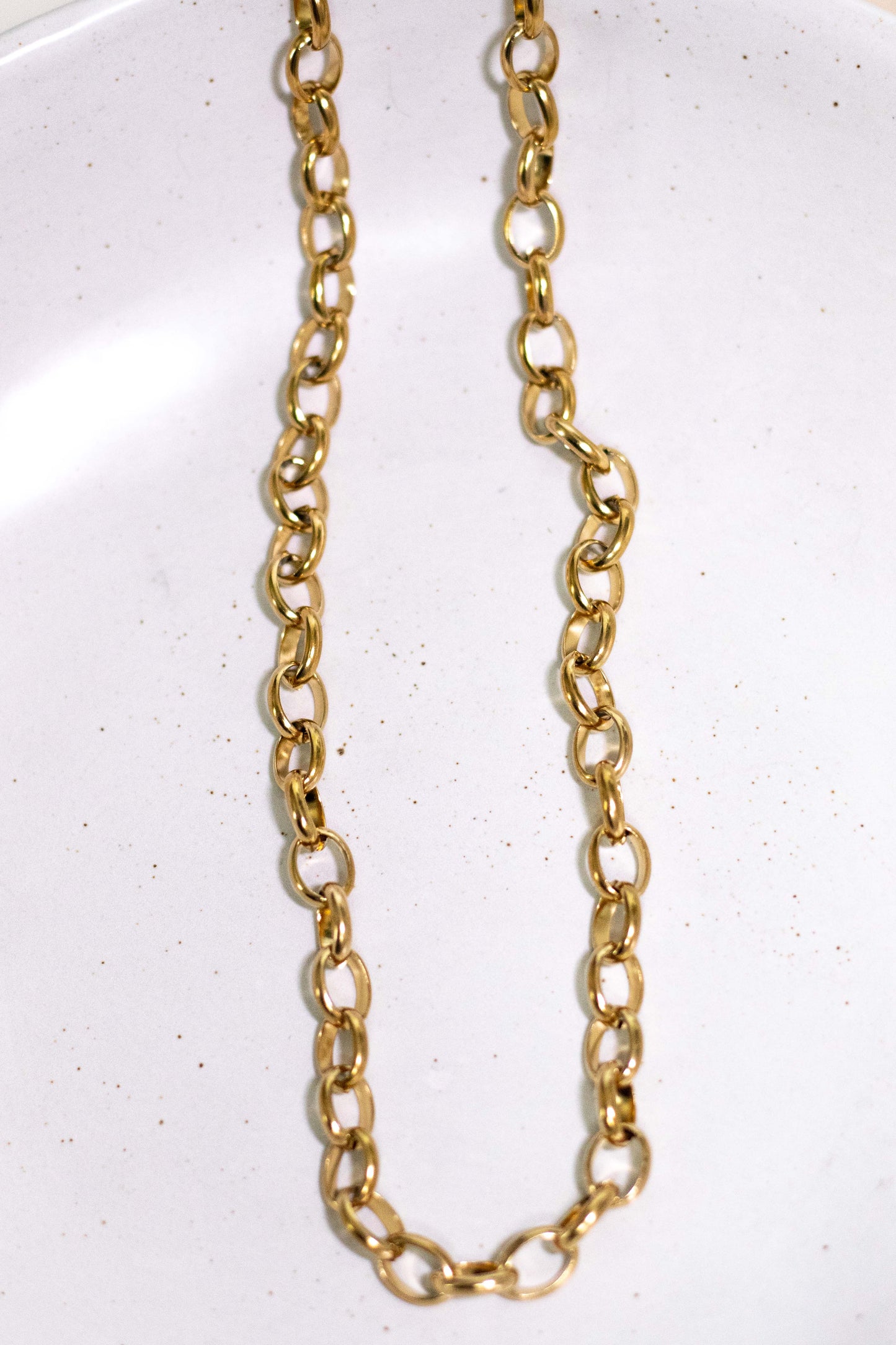 Vintage Oval Chain Necklace