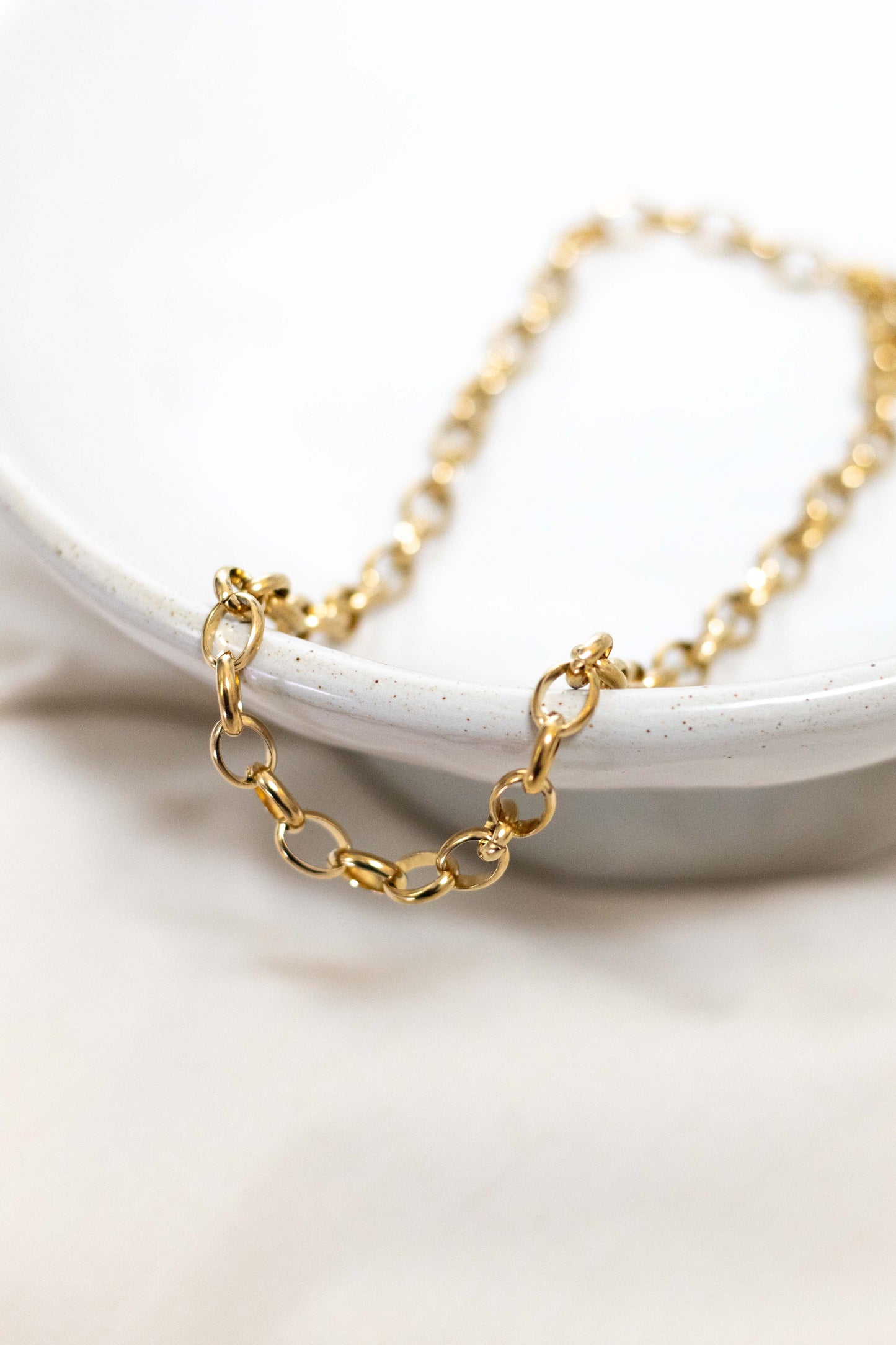 Vintage Oval Chain Necklace