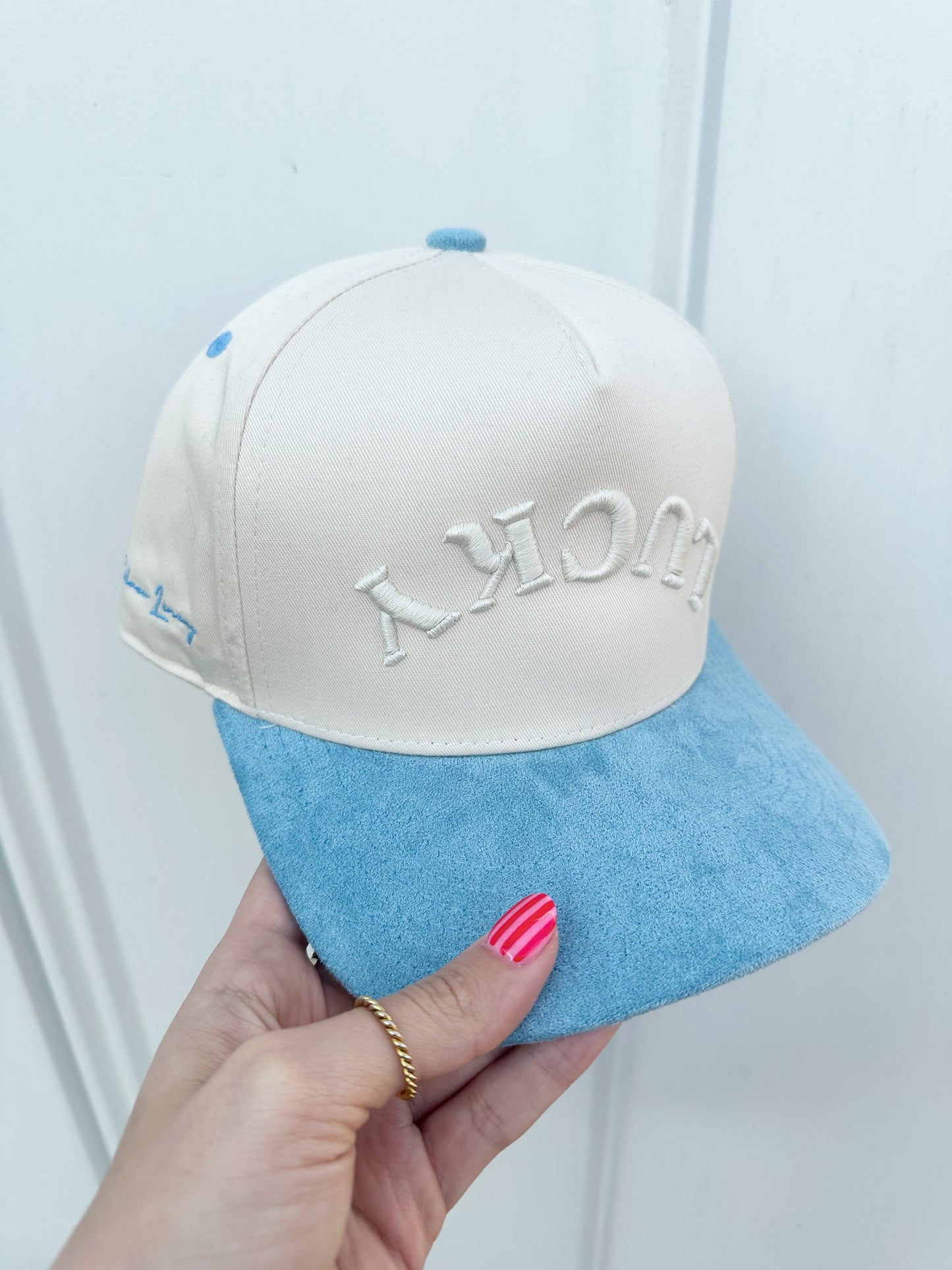 LUCKY Blue Trucker Hat