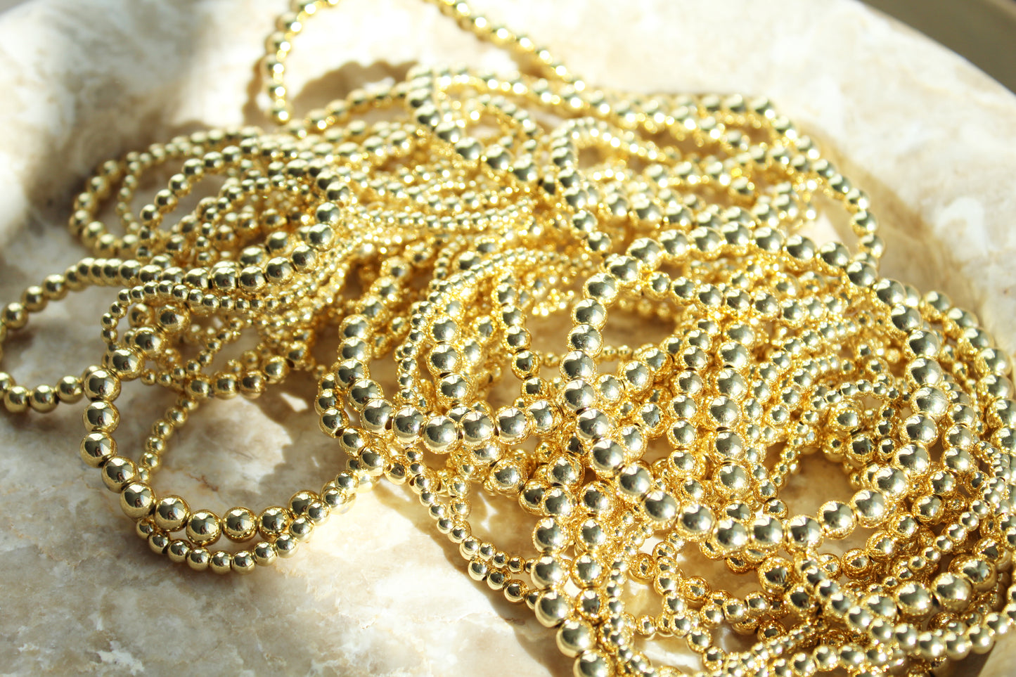 Gold Beaded Bracelet
