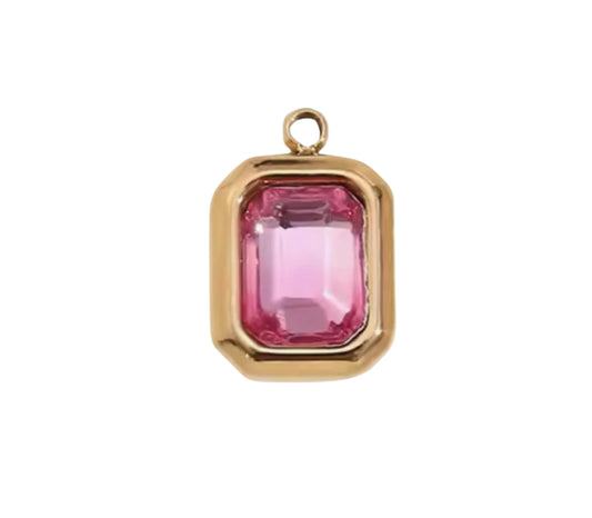 Pink Gem Charm