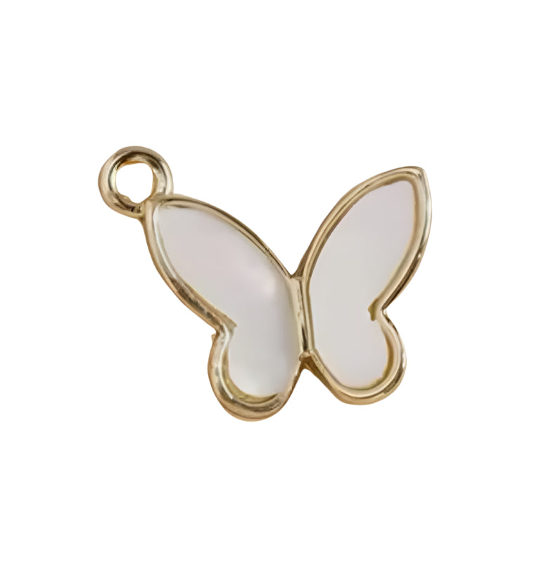 White Butterfly Charm