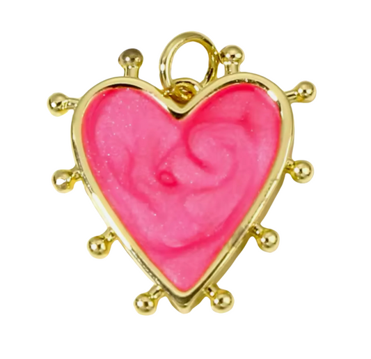 Pink Heart Charm
