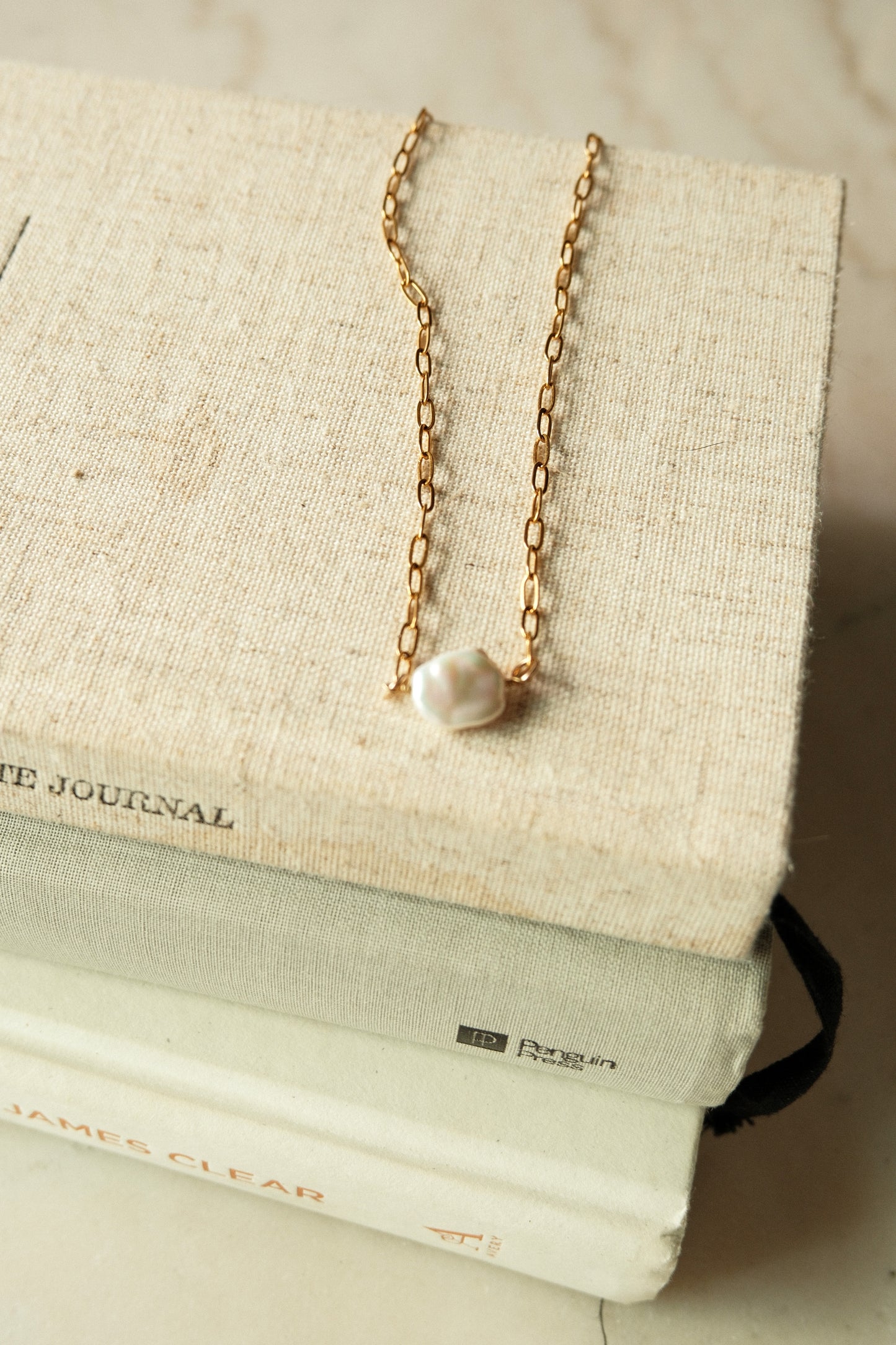 Connecting Pearl Necklace