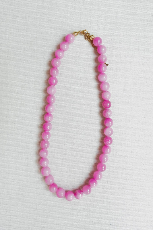 Orchid Beaded Necklace