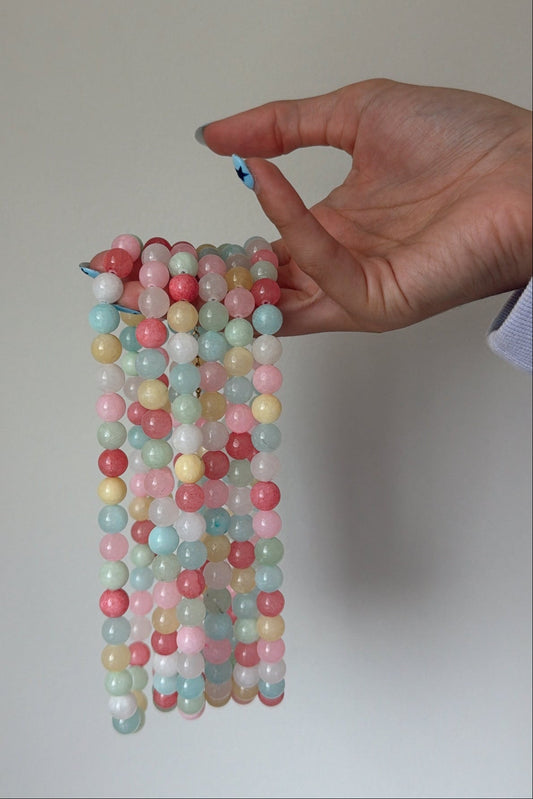 Cotton Candy Beaded Necklace