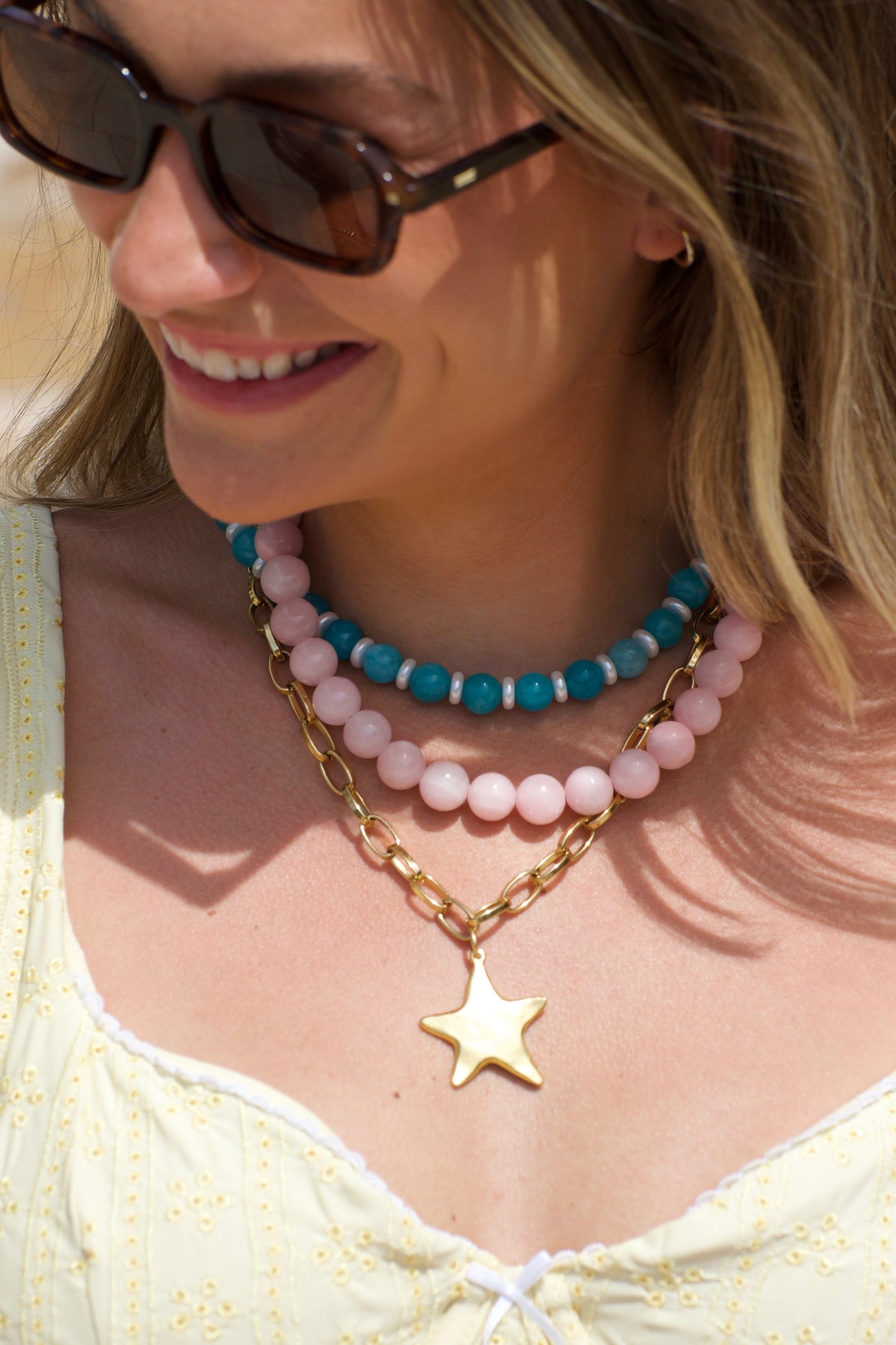 Gold Medium Star Necklace