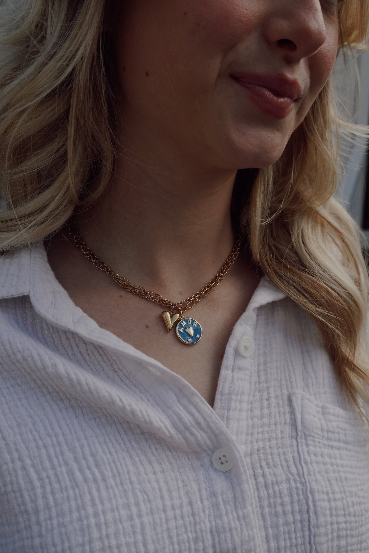 Blue Amor Necklace
