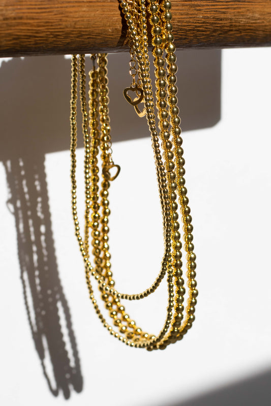 Gold Beaded Necklace
