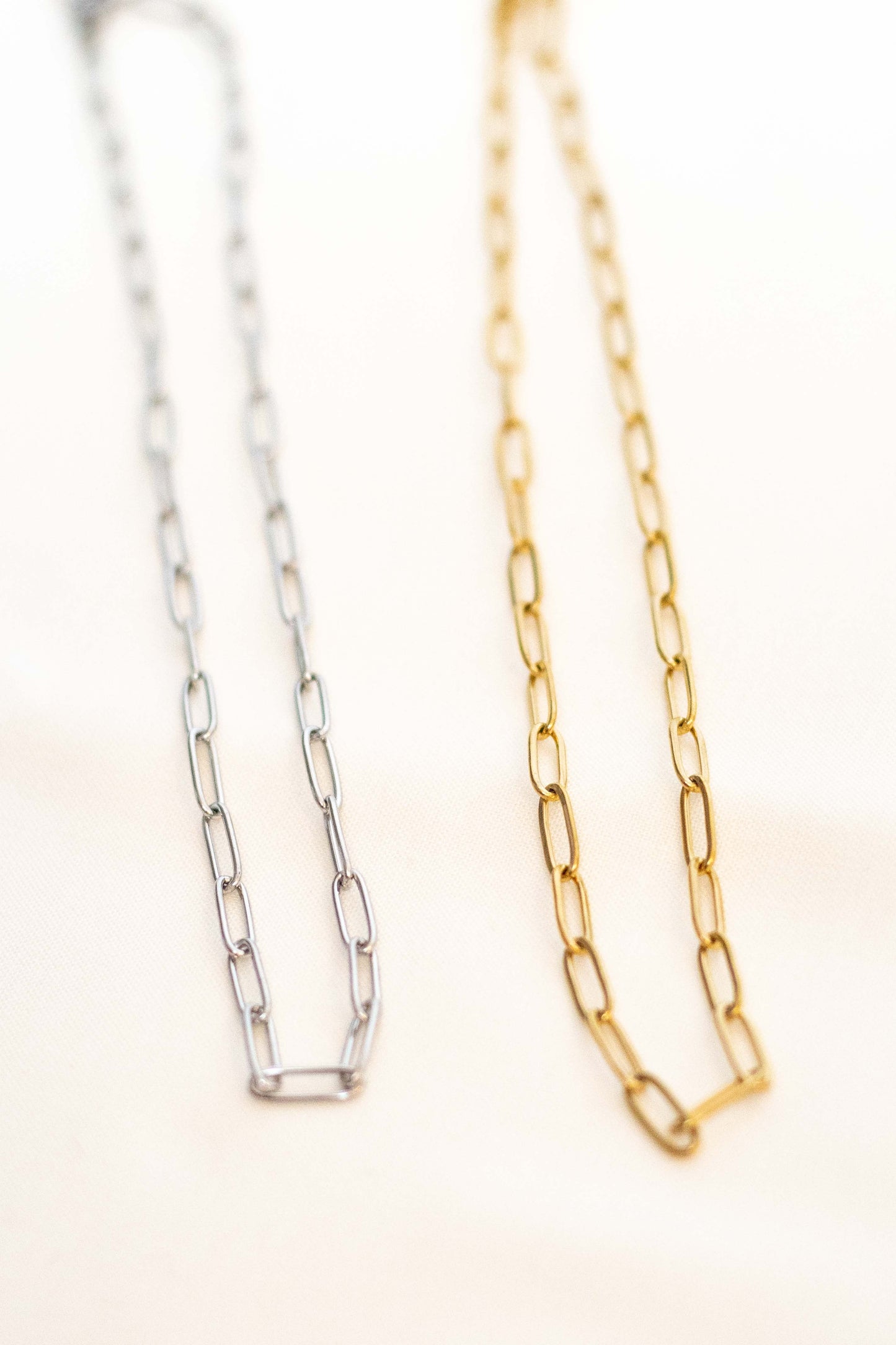 Gold Paperclip Necklace