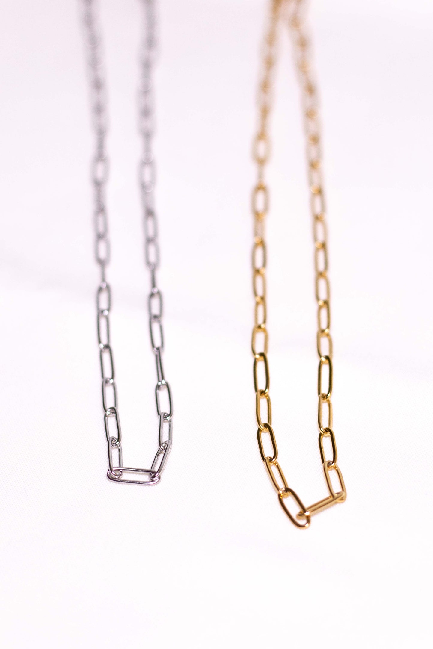 Silver Paperclip Necklace