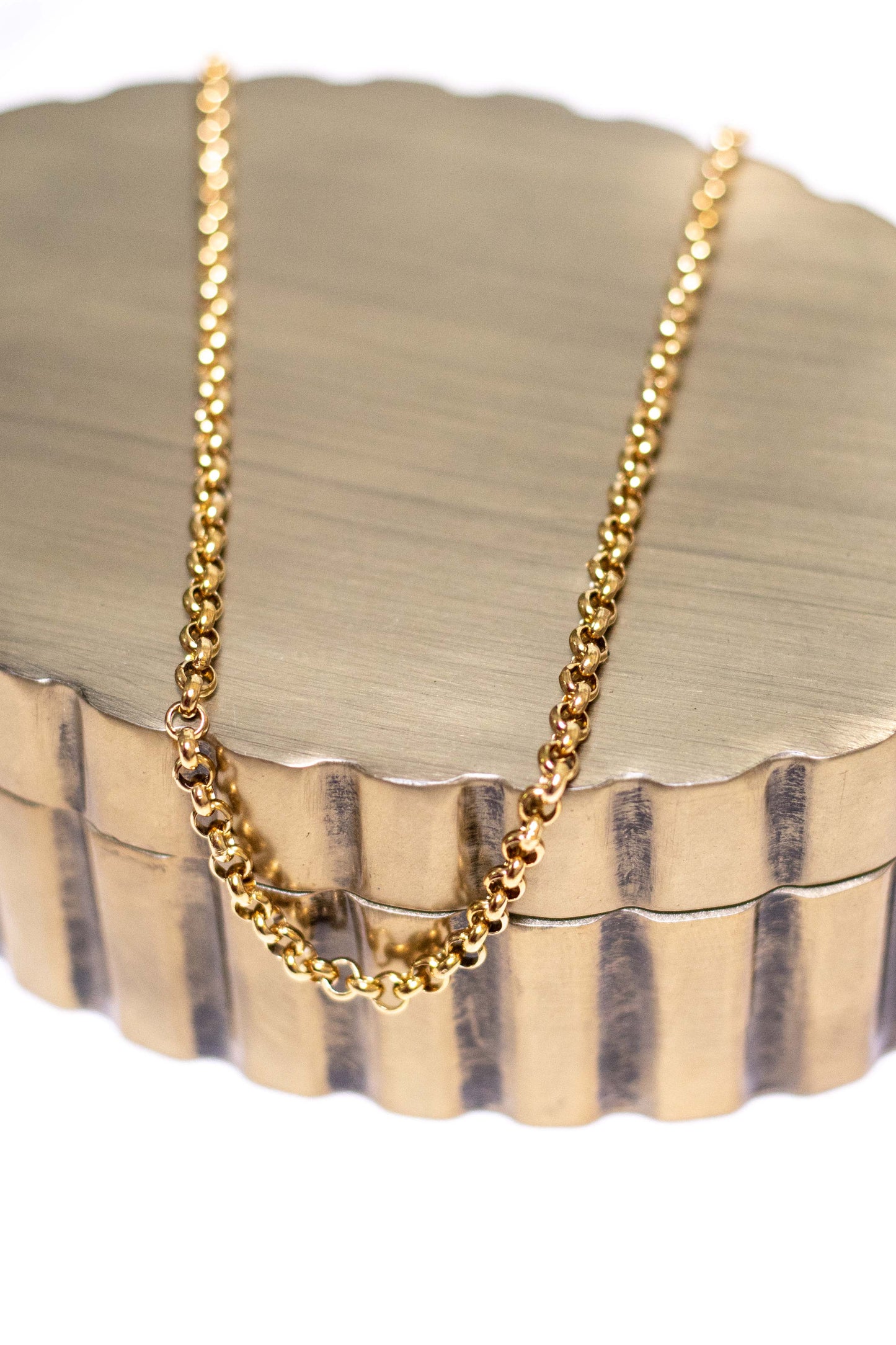 Gold Bubble Chain Necklace