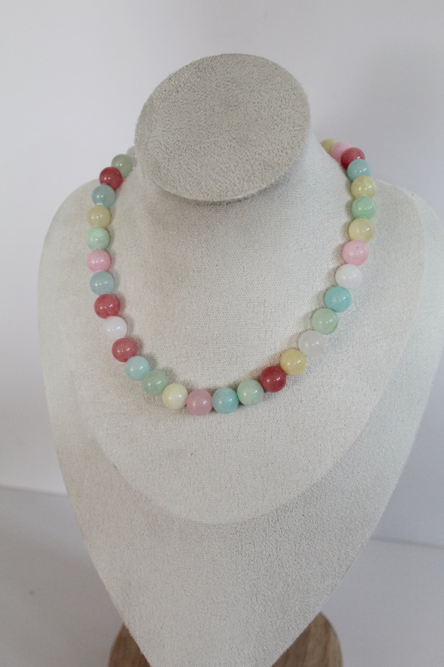 Cotton Candy Beaded Necklace