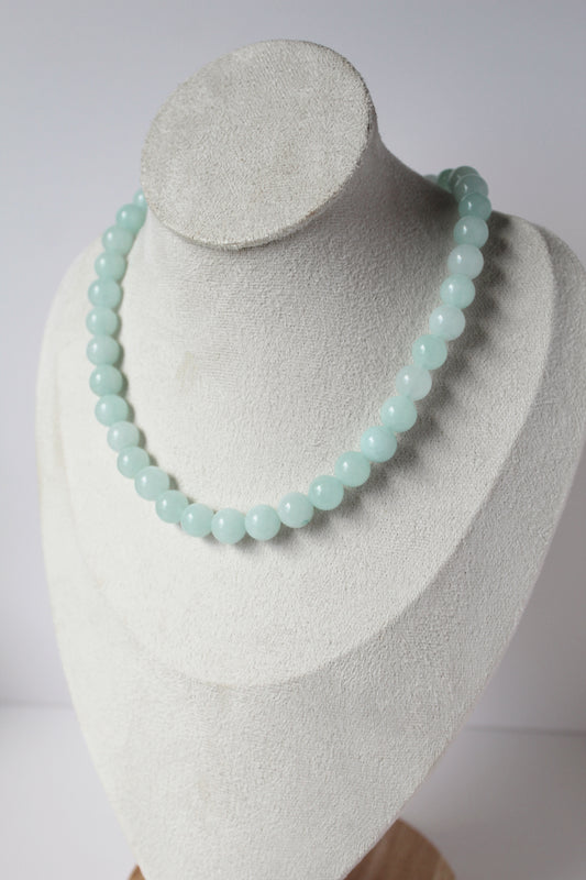 Aqua Mist Beaded Necklace