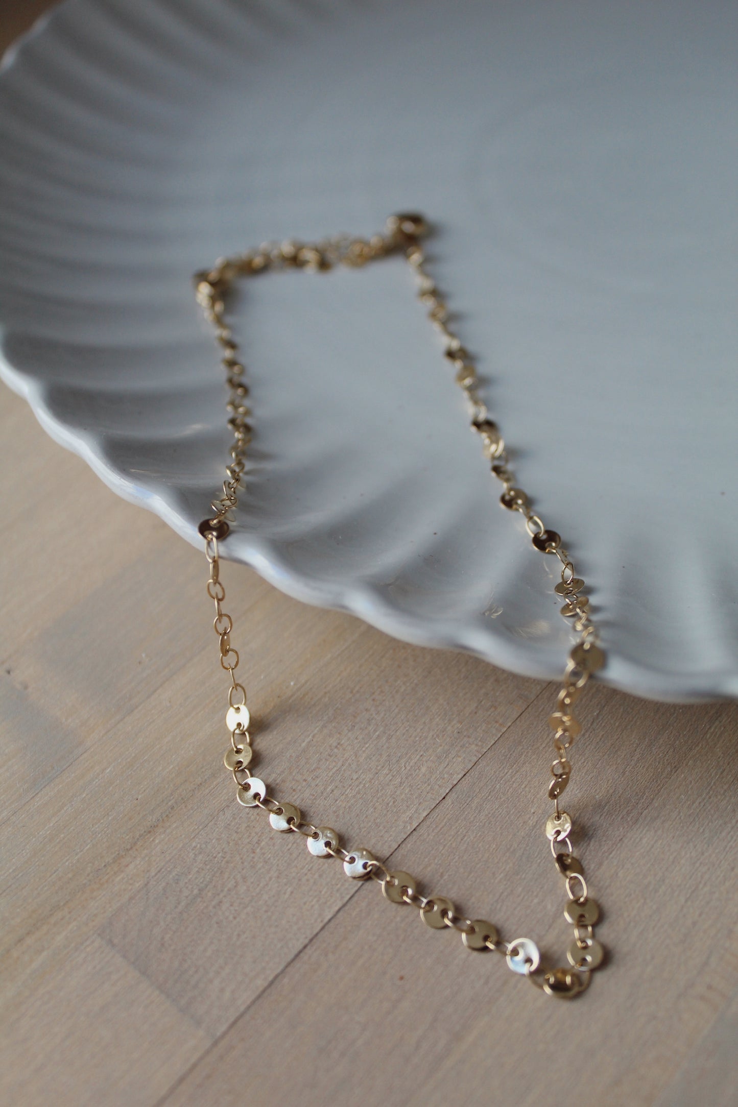 Gold Disc by Disc Necklace