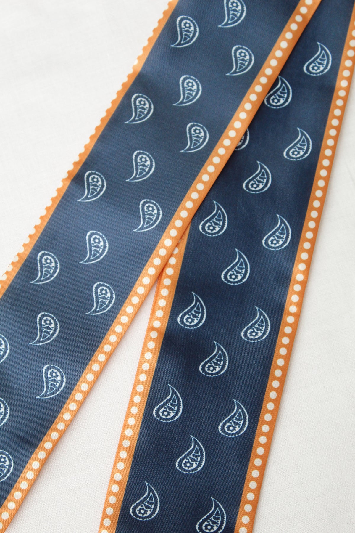 Autumn Navy Scarf Necklace