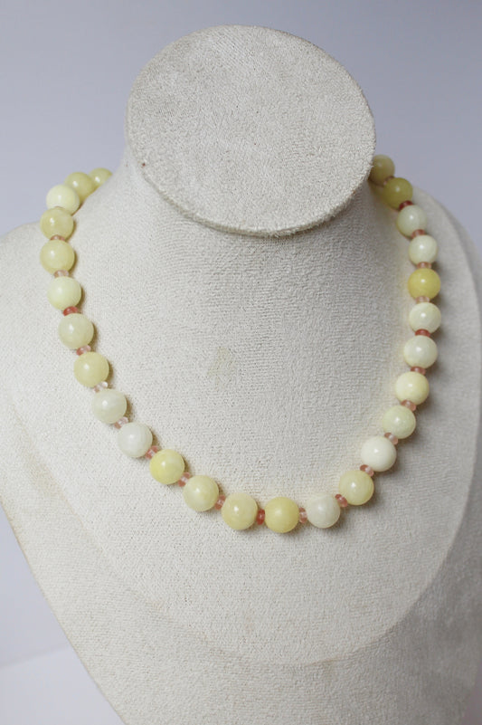 Pink Lemonade Beaded Necklace