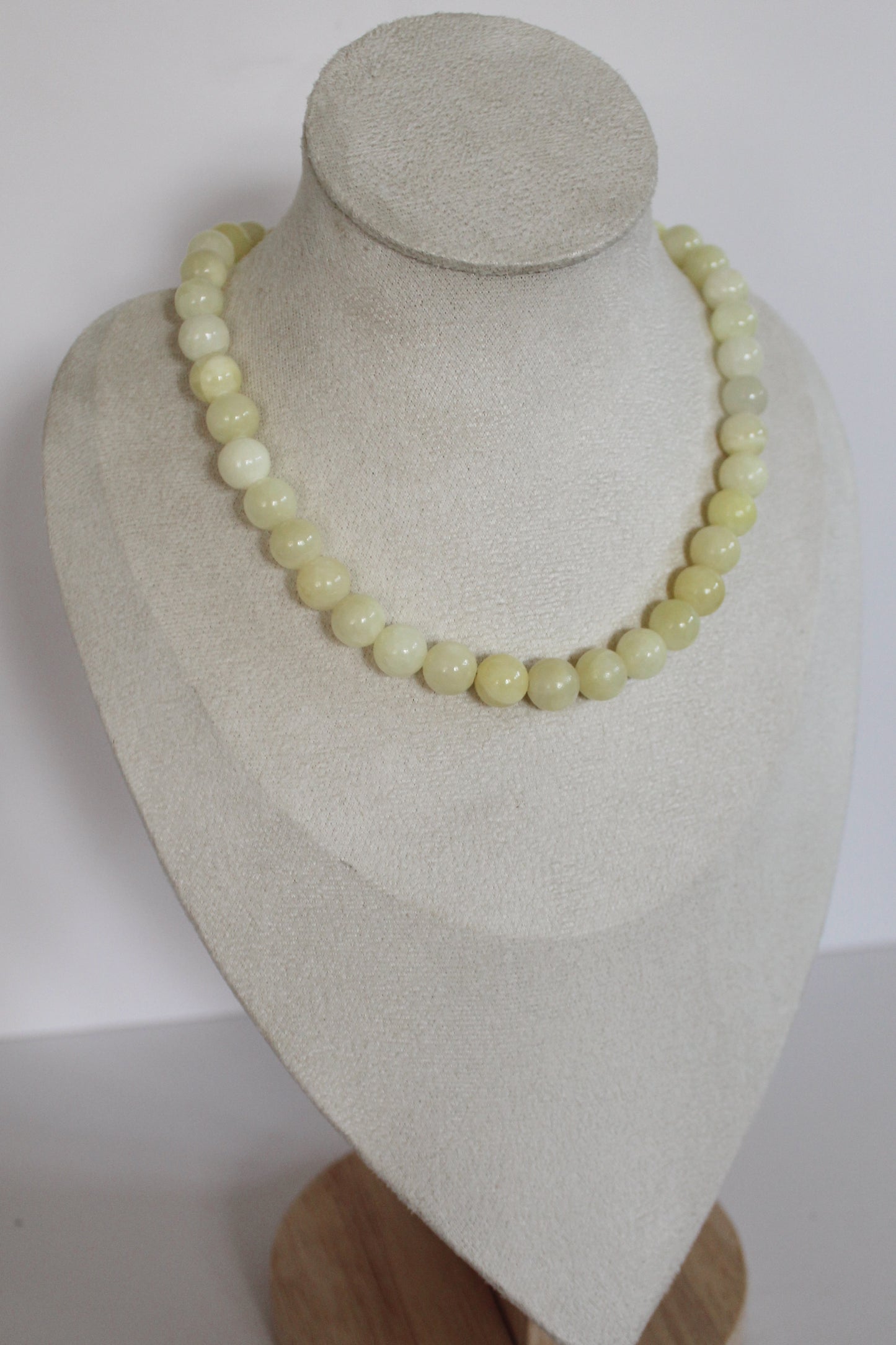 Butter Yellow Beaded Necklace