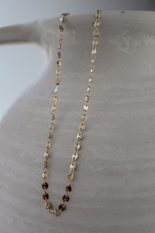 Gold Disc by Disc Necklace