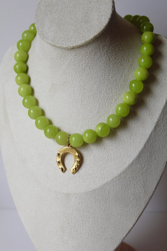 Lime Light Beaded Necklace