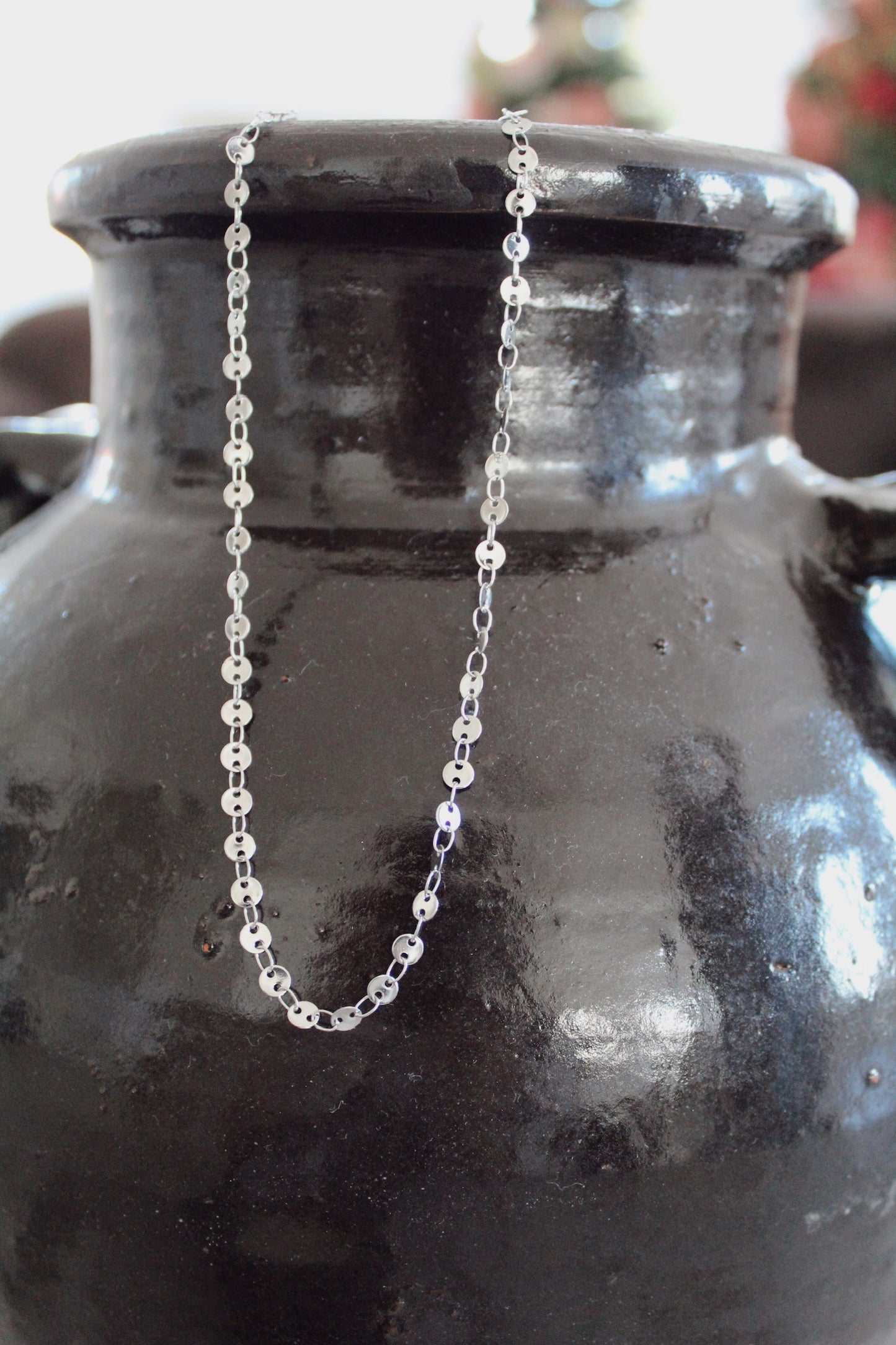 Silver Disc by Disc Necklace