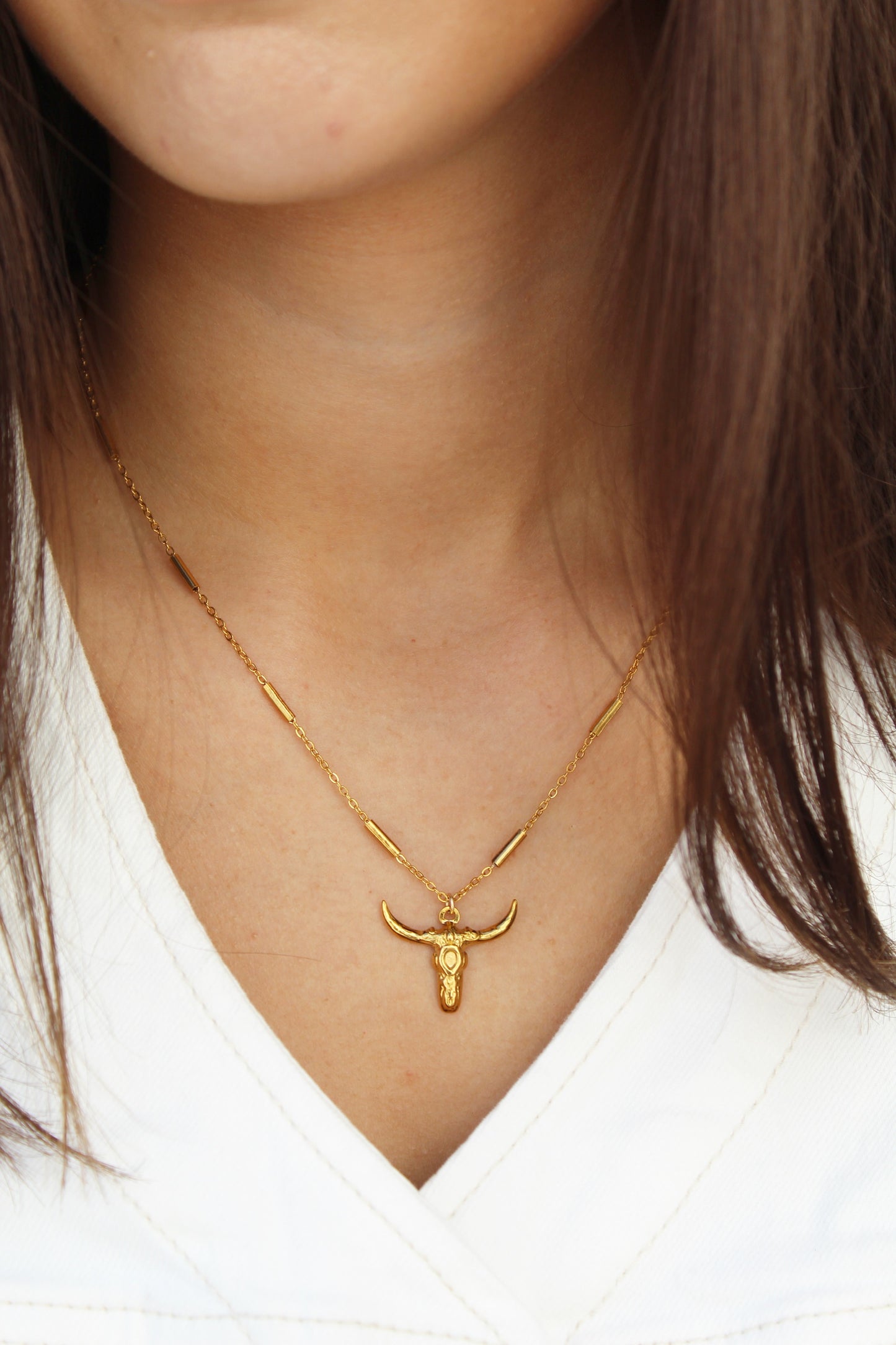 Gold Fighter Necklace