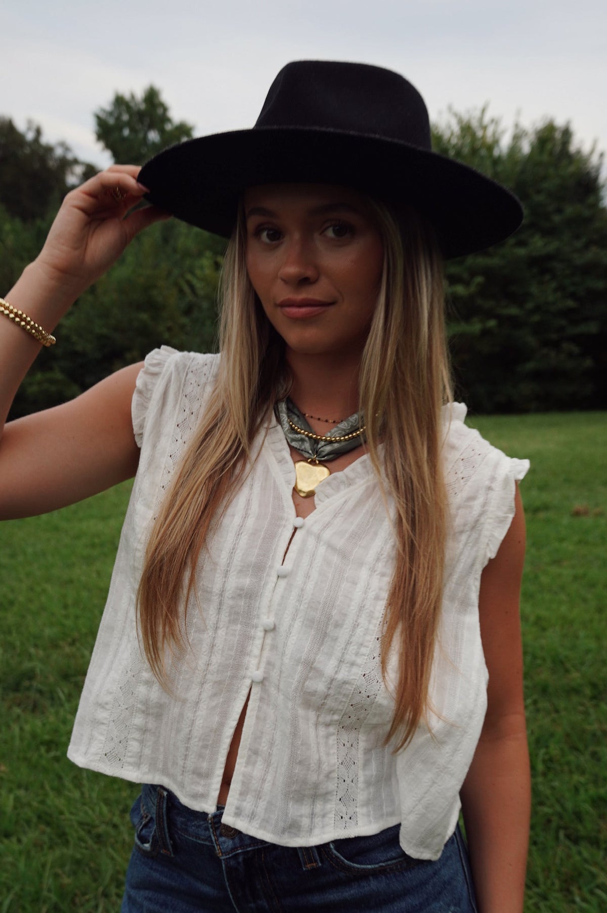 Evergreen Heart Scarf Necklace