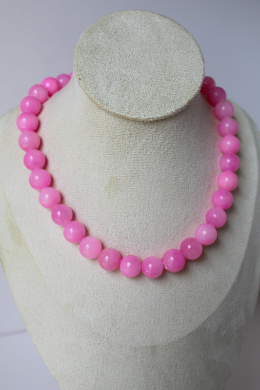 Barbie Pink Beaded Necklace