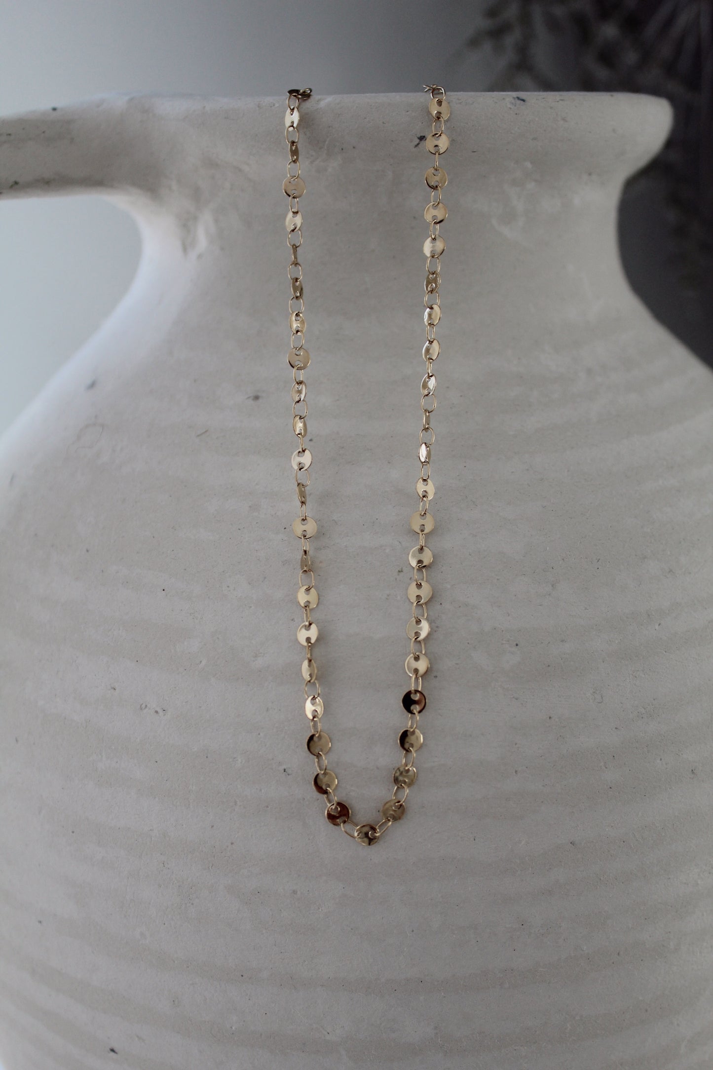 Gold Disc by Disc Necklace