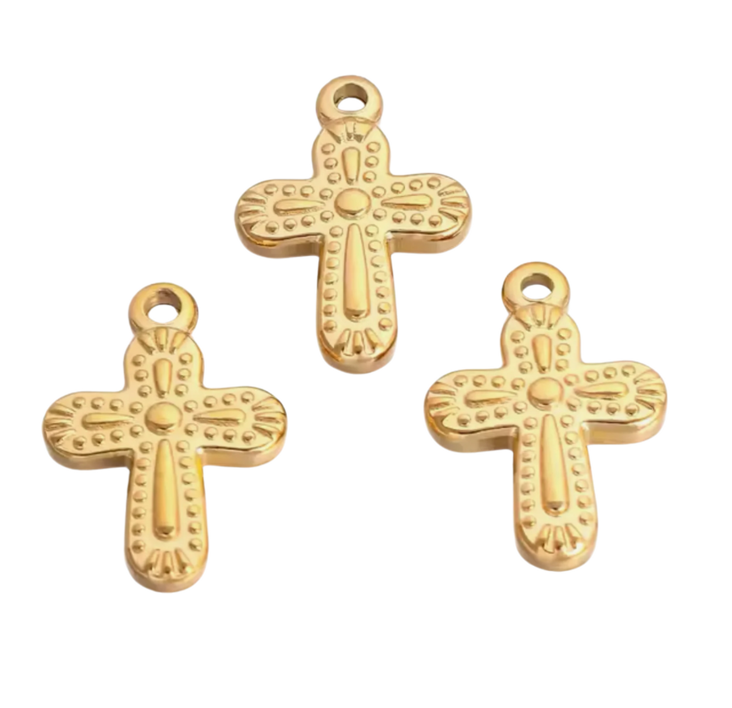 Gold Cross Charm