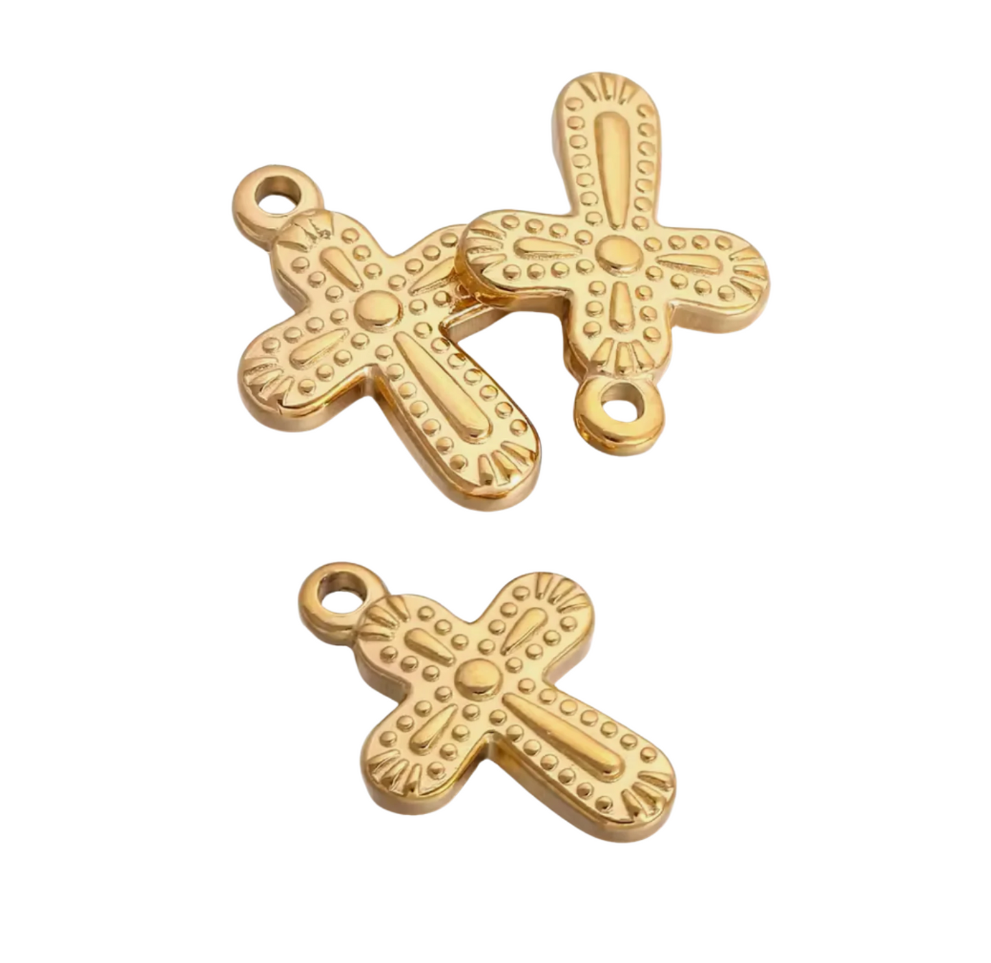 Gold Cross Charm